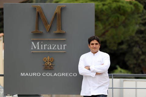 Mauro Colagreco  en el Restaurante Mirazur