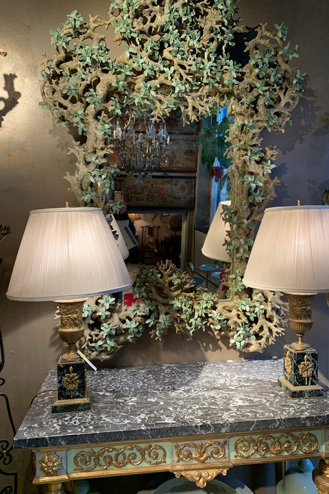 Lighting, Interior design, Room, Lighting accessory, Lampshade, Light fixture, Furniture, Table, Antique, Plant, Furniture