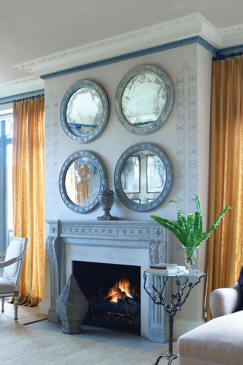 Hang A Mirror Guide On Hanging Mirrors, Mirror Above Fireplace Modern
