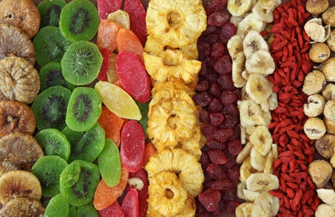 mix of dried fruits