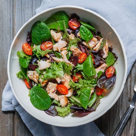 best salmon recipes salmon salad with avocado and sweet grape tomatoes