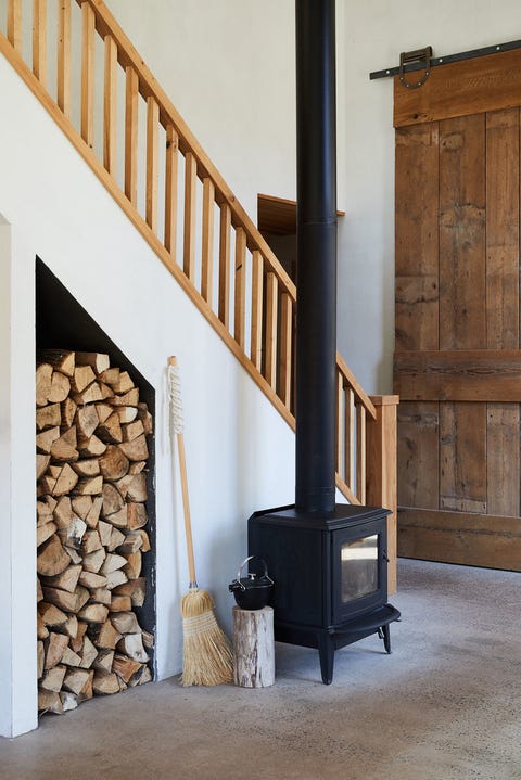 Fireplace storage ideas