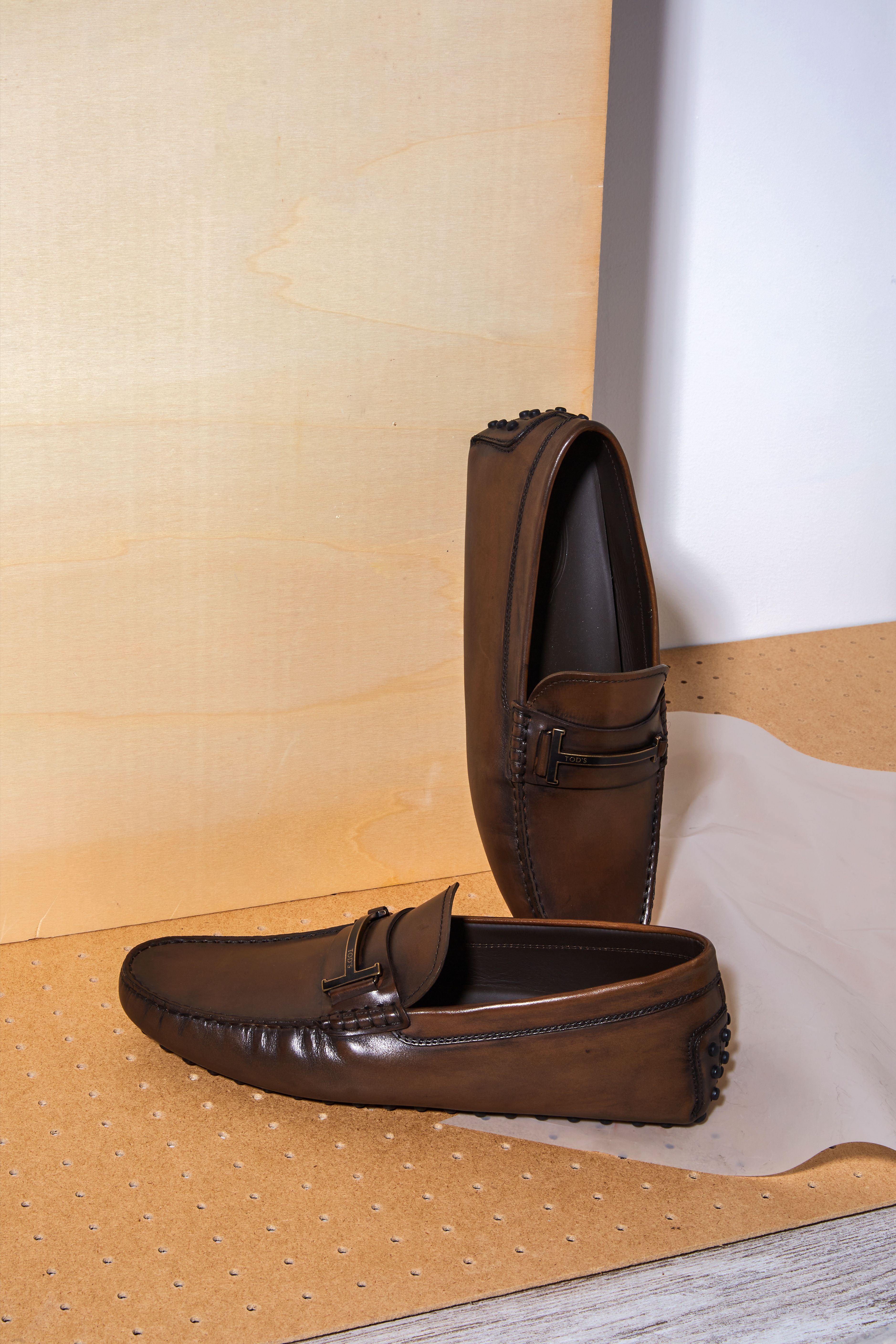 Zapatos Gommino Driving Tods de Cuero de color Marrón para hombre Hombre Zapatos de Zapatos sin cordones de Mocasines 