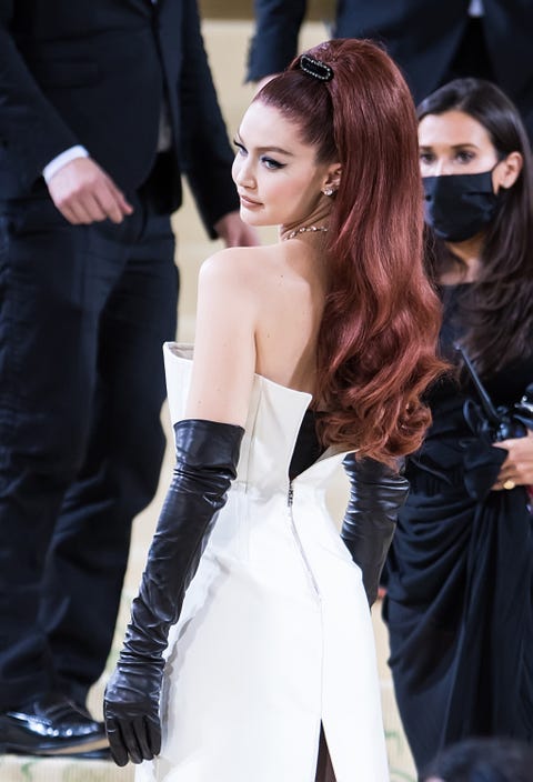 Gigi Hadid with her red hair gigi hadid with her red hair
