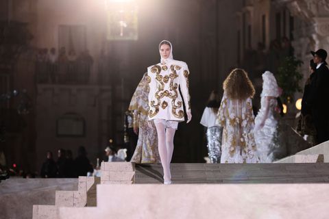 white dolce and gabbana dresses haute couture