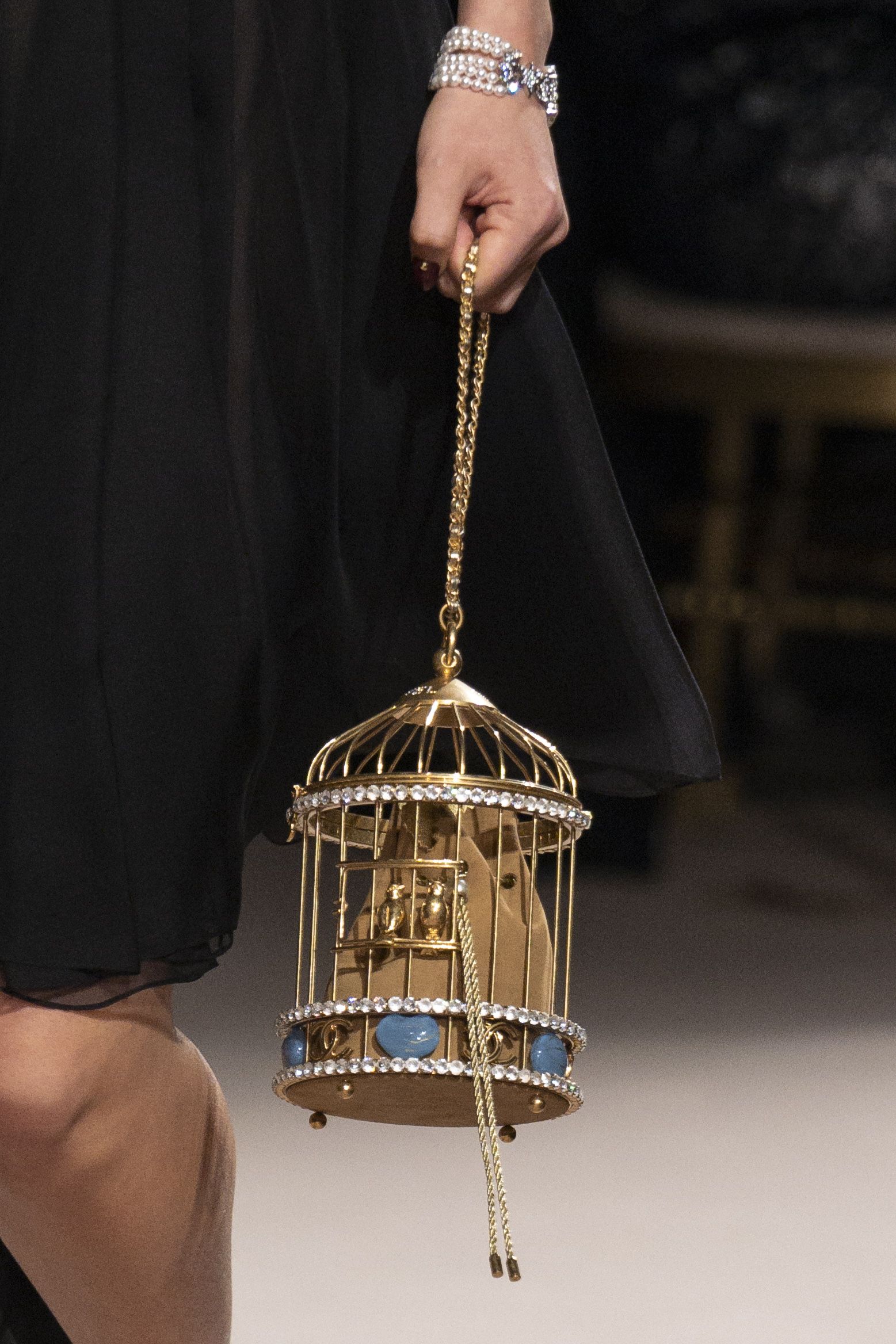 chanel bird cage purse