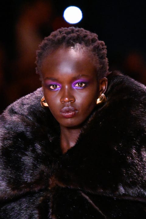 Saint Laurent purple eyeshadow trend