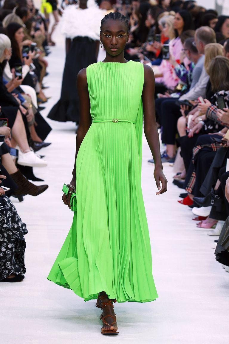 valentino neon green dress