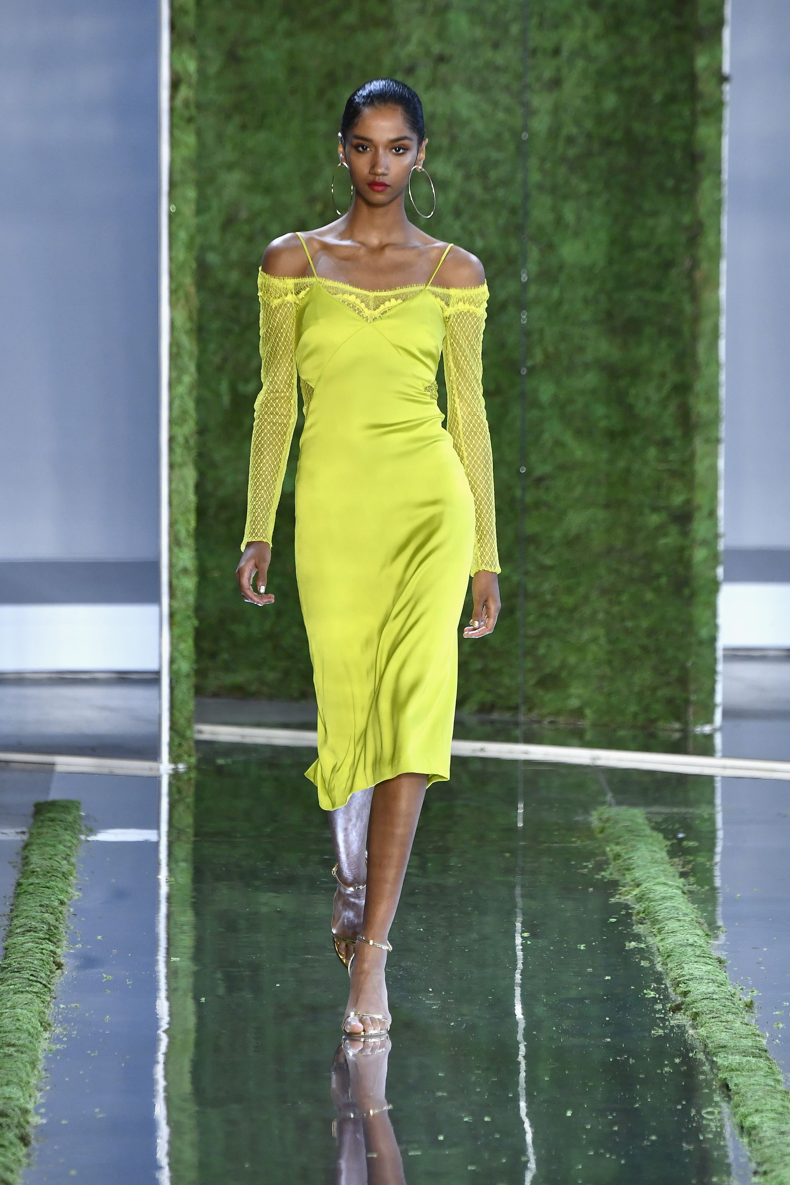 cushnie yellow dress