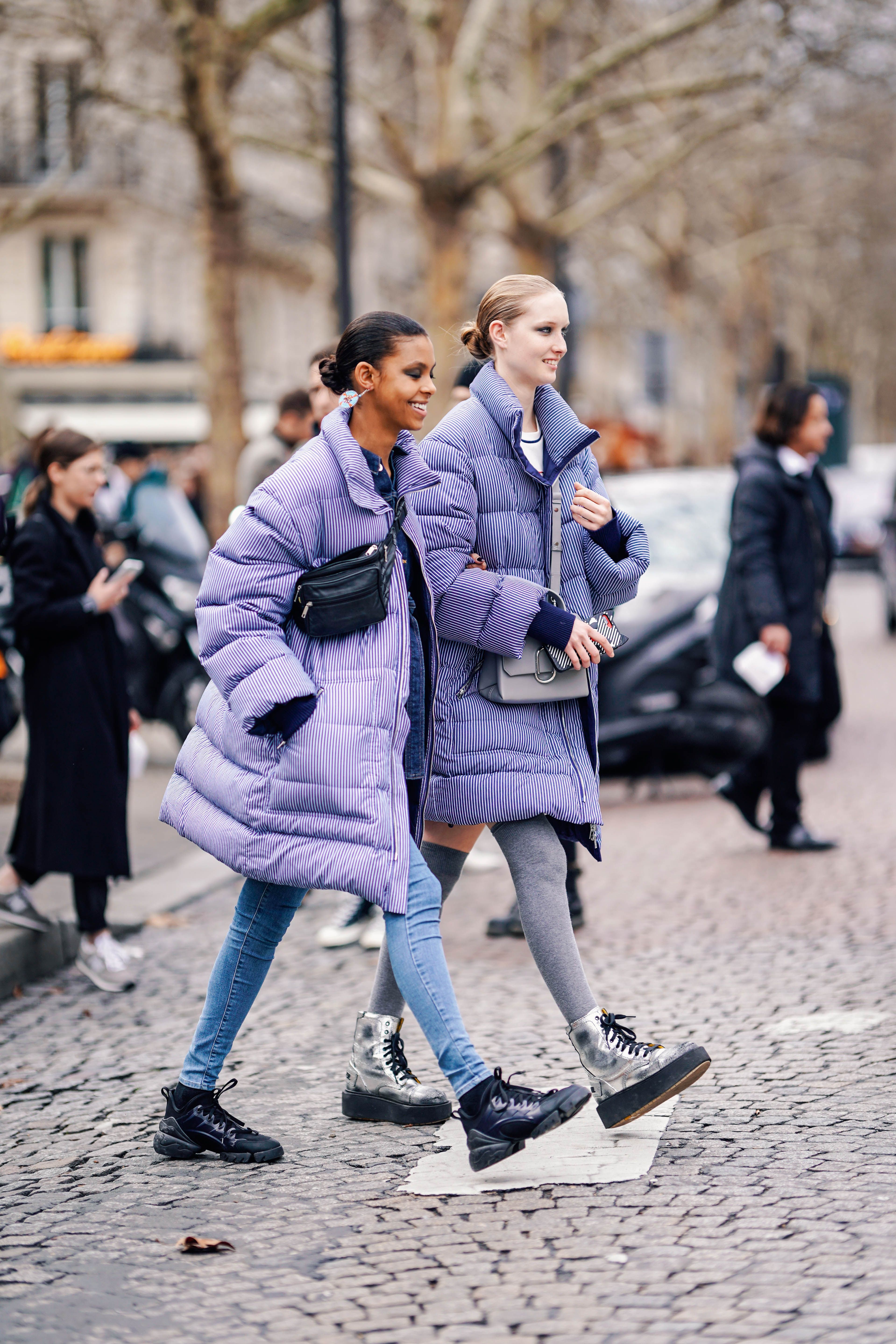 trendy women's puffer coats