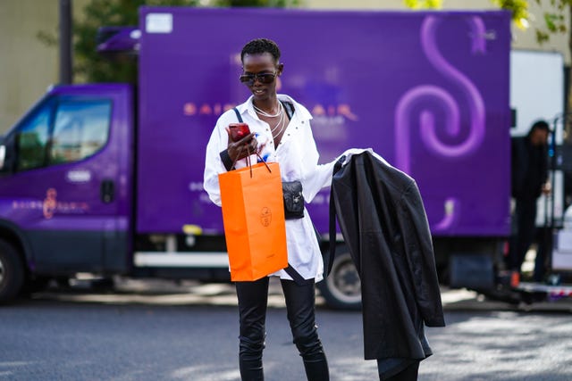 street style at paris fashion week   womenswear spring summer 2021  day six