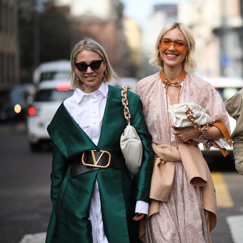 Vrouwen tijdens Copenhagen Fashion Week.