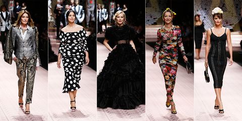 Todos los iconos de los 90 que desfilaron en Dolce & Gabbana - Desfile  Dolce & Gabbana