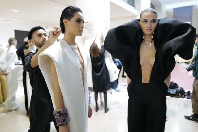 stephane rolland backstage paris fashion week haute couture spring summer 2023