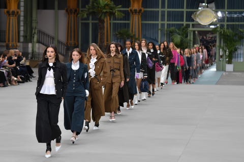 chanel cruise collection 2020  runway at grand palais in paris