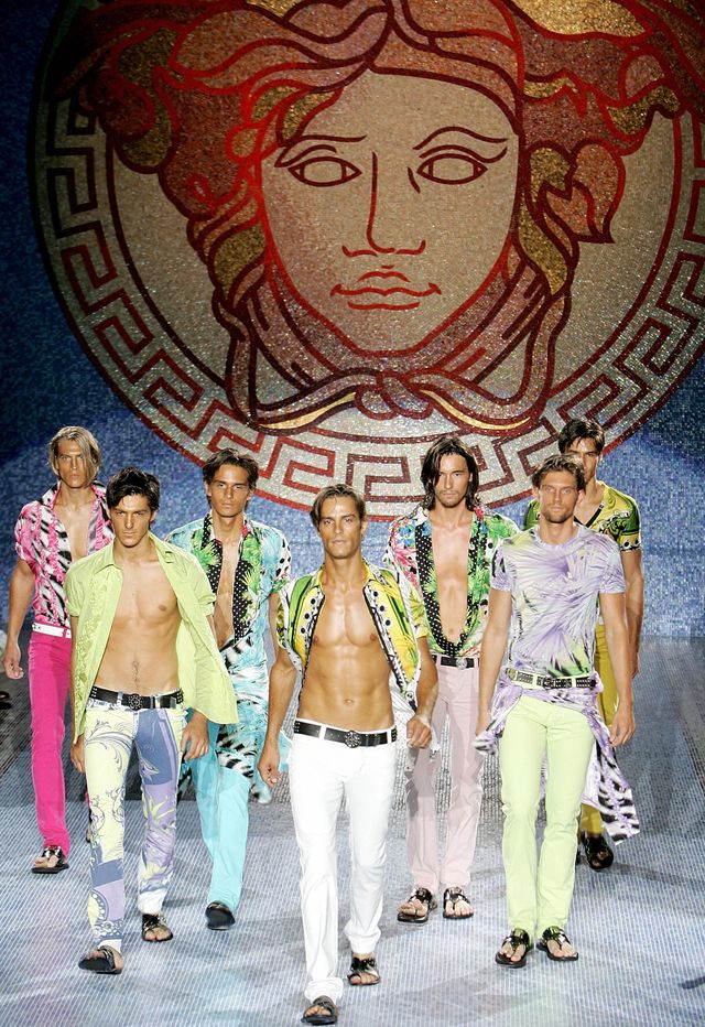 models wear versace's springsummer 2006