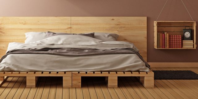 Diy Pallet Bed Frame Guide And, Wood Pallet Bed Frame Queen Diy