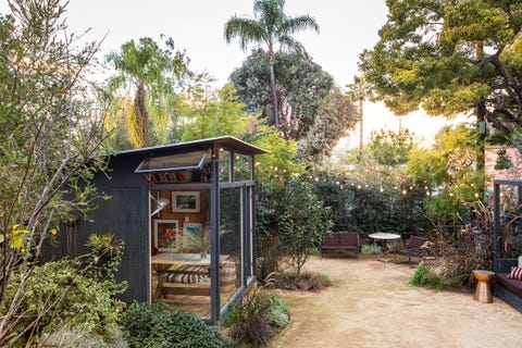 home office in backyard