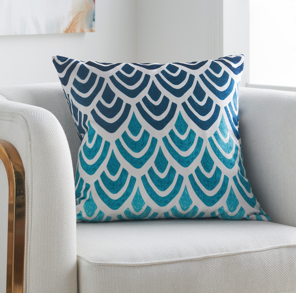 turquoise toss pillows