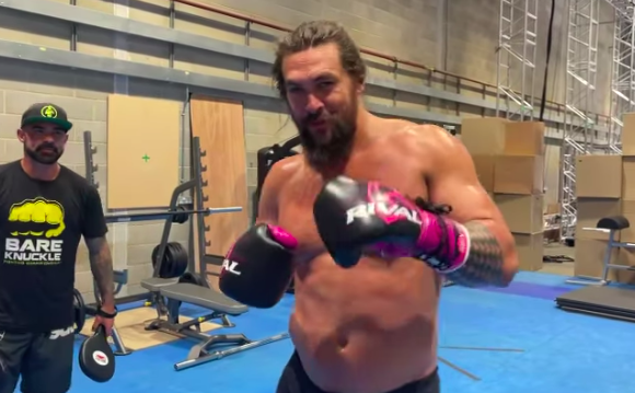 Jason Momoa Shares Boxing Workout Clip From Aquaman 2 Training