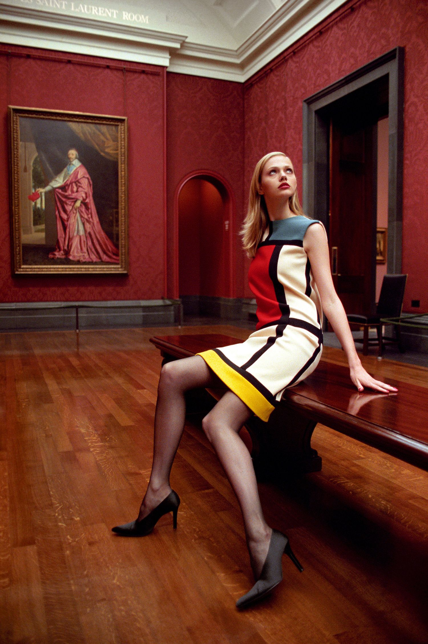 yves saint laurent mondrian dress