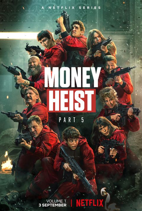 money heist part 5 vol 1 poster