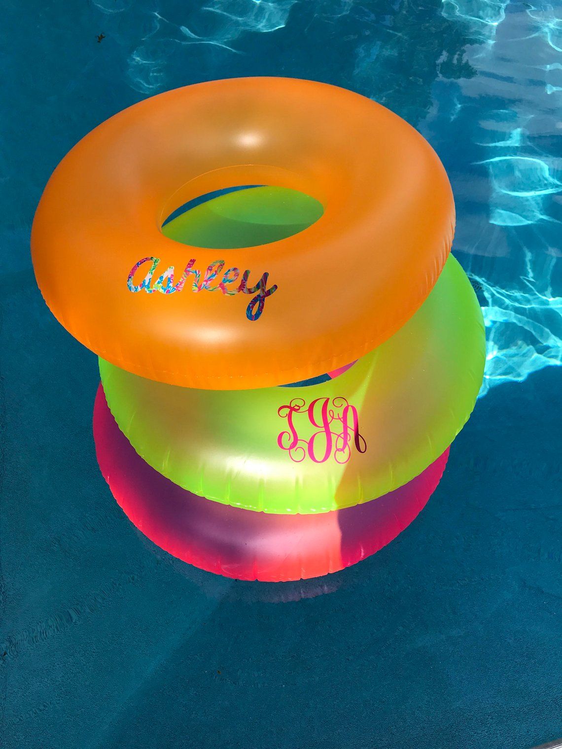 Personalized Monogrammed Pool Floats 