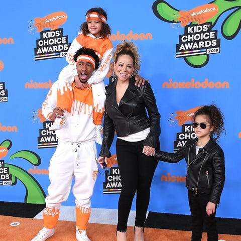 Nick Cannon and Mariah Carey at the Nickelodeon's 2018 Kids' Choice Awards Nickelodeon's 2018 Kids' Choice Awards - Arrivals
