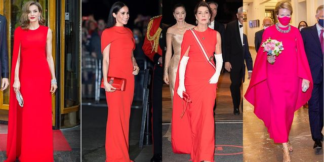 royals vestido rojo