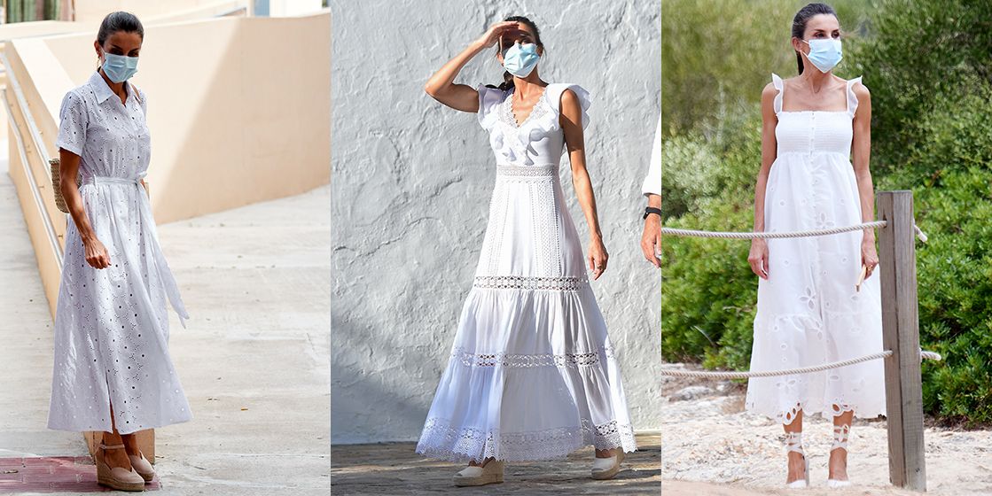 De Charo Ruiz Uterqüe: los vestidos blancos más bonitos del verano los ha llevado Letizia en Baleares