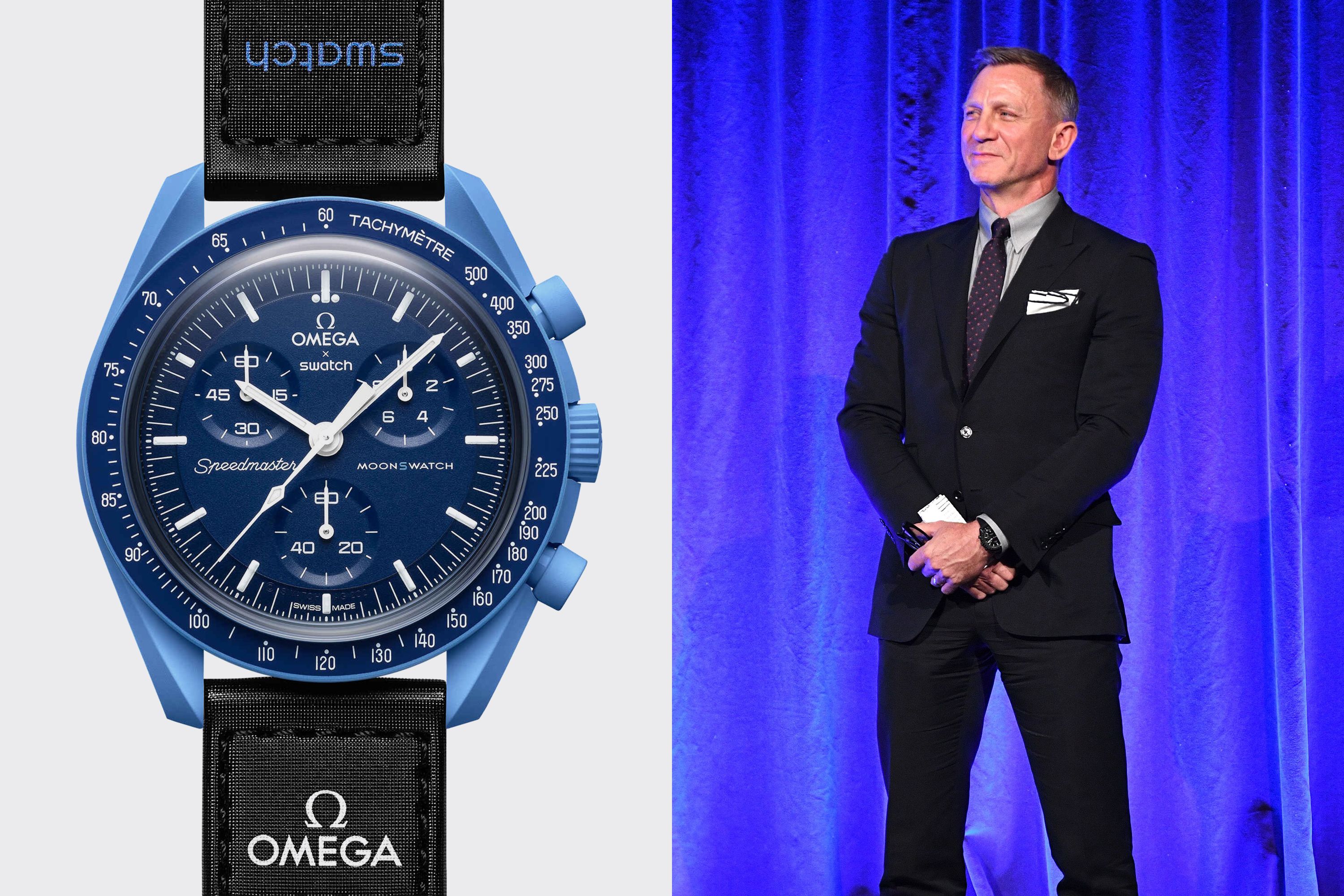 Daniel Craig Was Just Spotted Wearing a MoonSwatch
