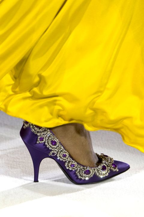 Footwear, High heels, Yellow, Sandal, Basic pump, Purple, Fashion, Foot, Court shoe, Bridal shoe, 