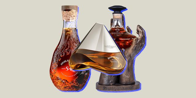collage of three scotch bottles
