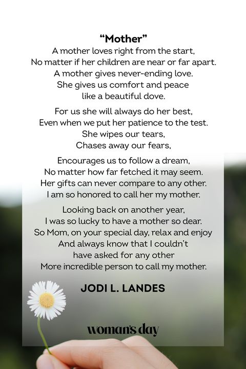 21 Beautiful Mother's Day Poems 2022 — Poem for Mom on Mother's Day