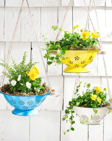 mothers day activity diy craft  colander planter