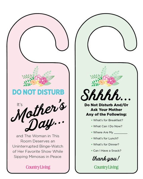 Printable Mother S Day Hangers And Certificates Free Downloads