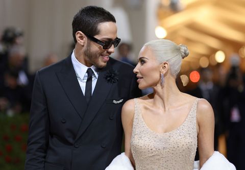 new york, new york   may 02 pete davidson and kim kardashian attend the 2022 met gala celebrating in america an anthology of fashion at the metropolitan museum of art on may 02, 2022 in new york city  photo by dimitrios kambourisgetty images for the met museumvogue