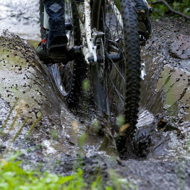 mountain bike mud puddle
