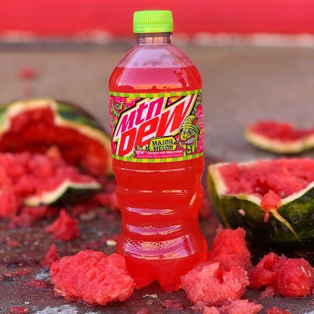 mountain dew major melon watermelon soda flavor