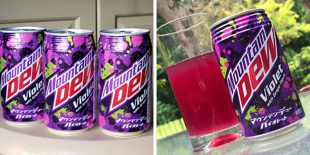 Mountain Dew’s Violet Flavor From Japan Has Landed in the U.S.