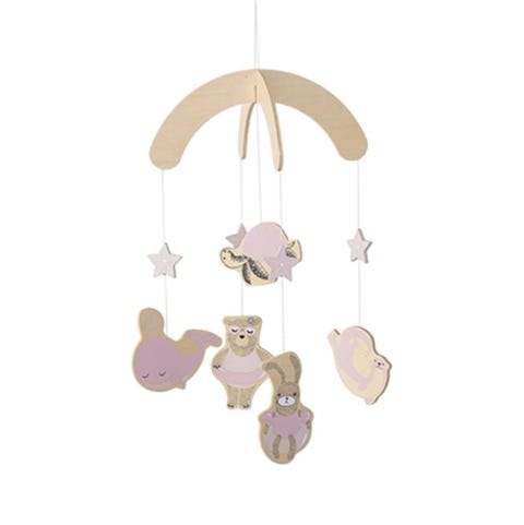 Ideas regalos deco multicolor: móvil cuna rosa ideas regalos deco multicolor móvil cuna rosa
