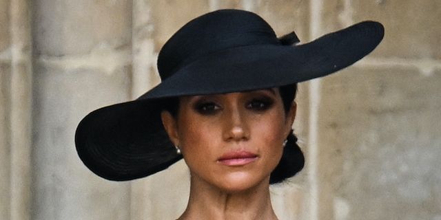 Moving moment Meghan Markle wipes away tears at Queen's funeral
