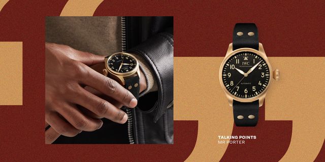 big pilot's 43 mr porter edition 1 limited edition automatic 43mm bronze and alcantara watch