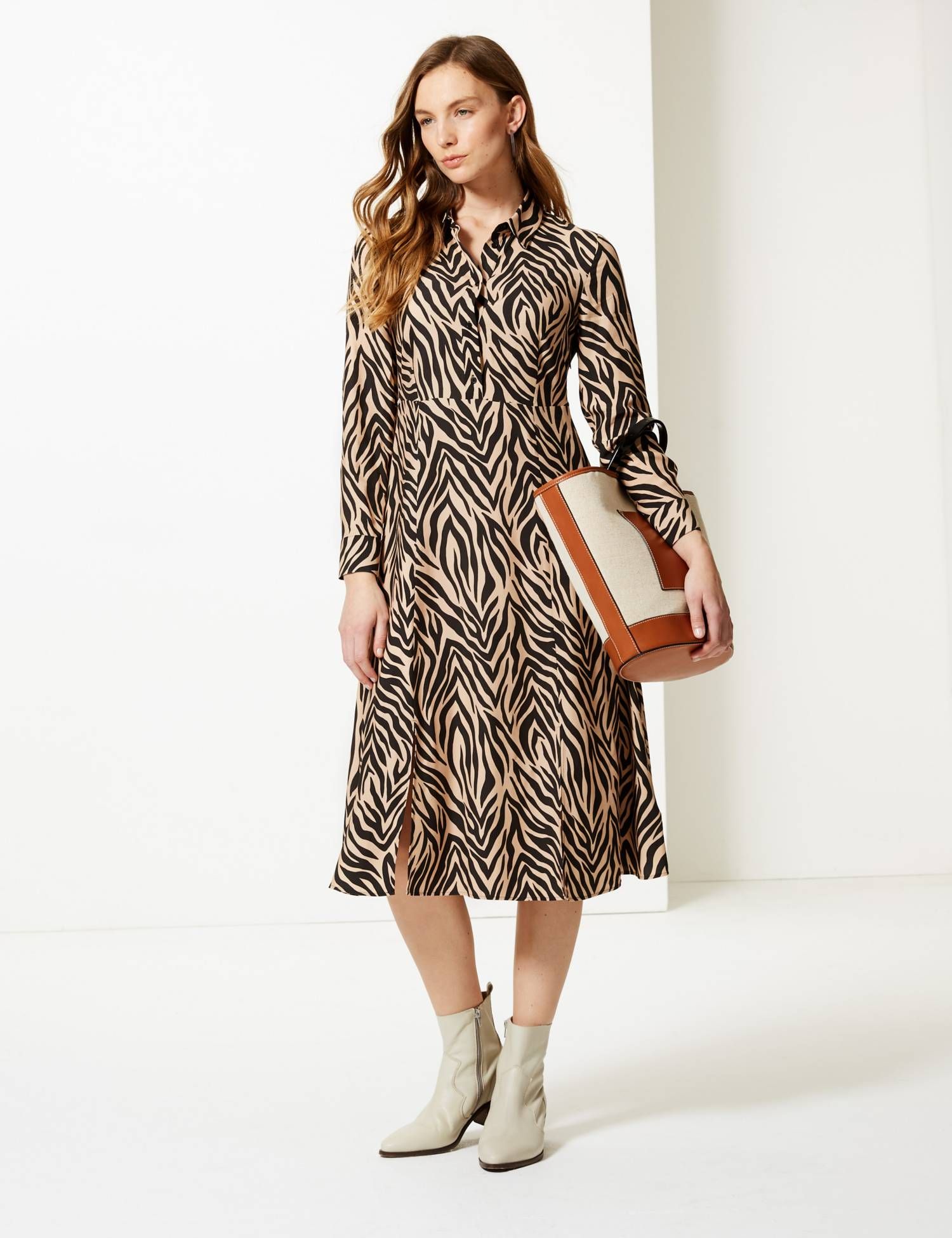 pink leopard print dress m&s