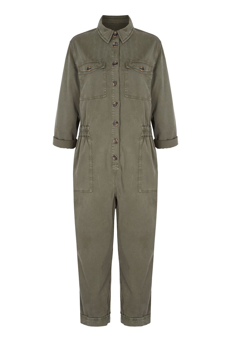 m&s khaki jumpsuit