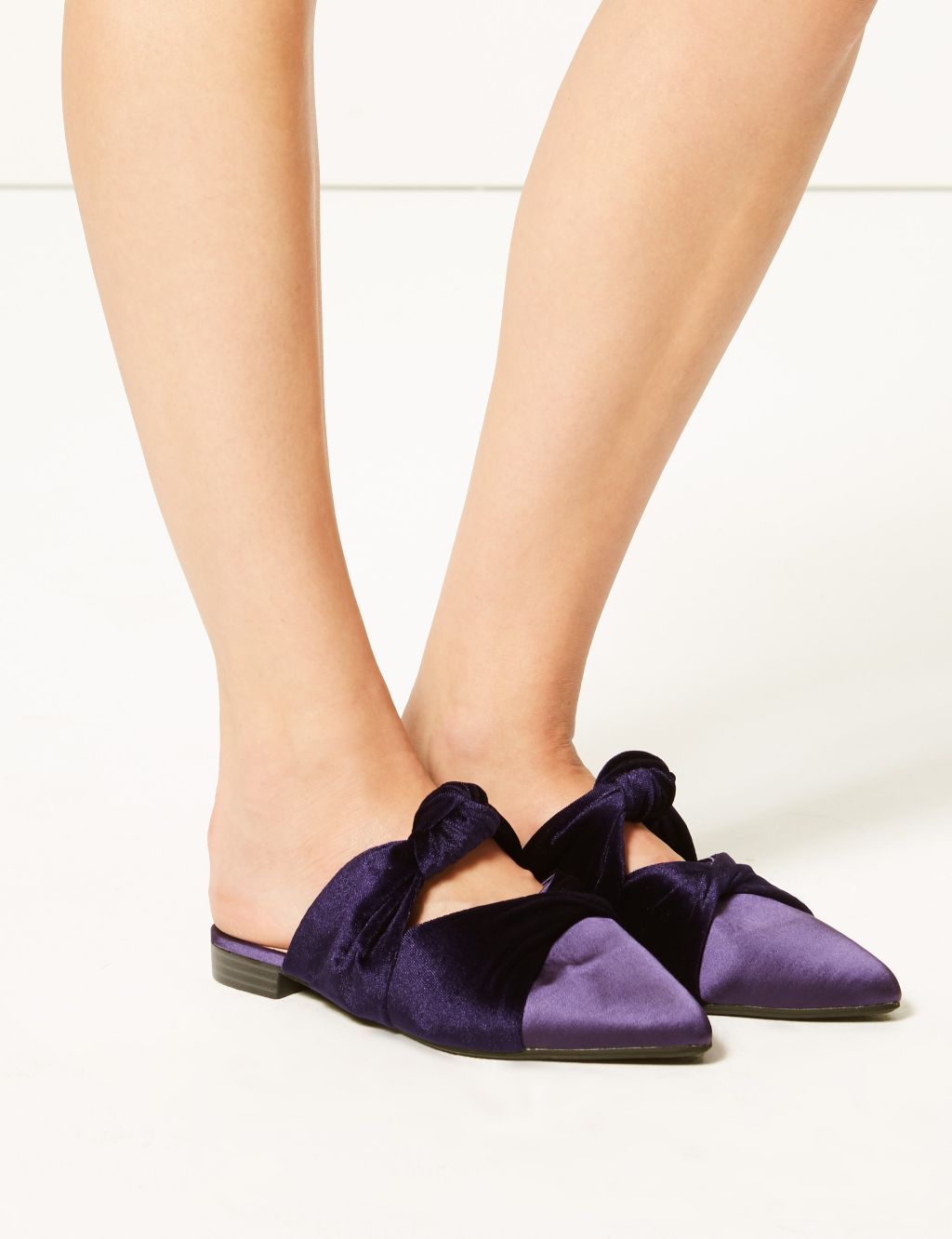 m&s purple shoes
