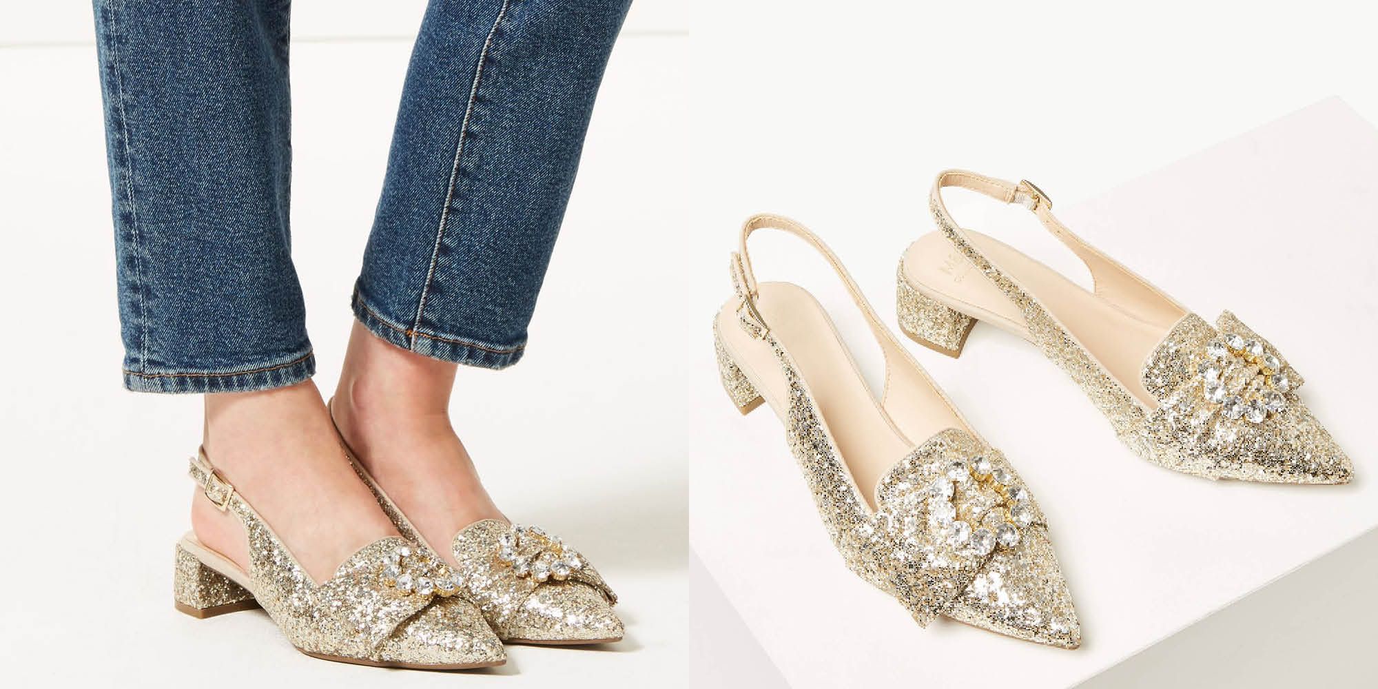 marks and spencer glitter shoes