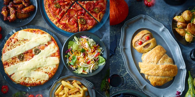 M S Spooky Halloween Range Includes A Meatloaf Mummy And A Bubbling Cheese Cauldron