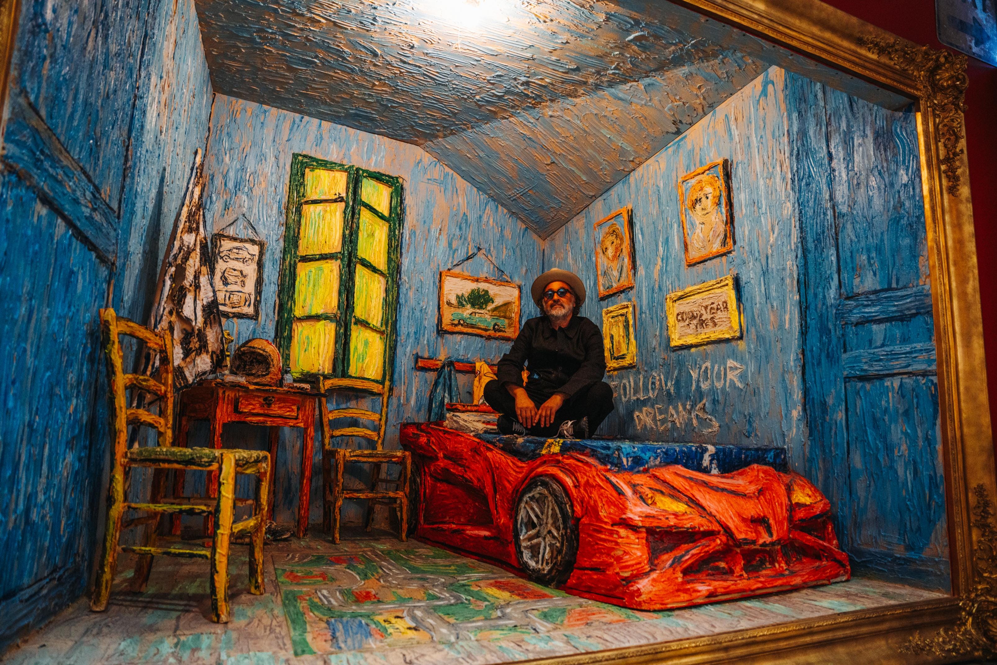 Artist Mr. Brainwash Has a New Car-Themed Exhibit at Petersen Museum