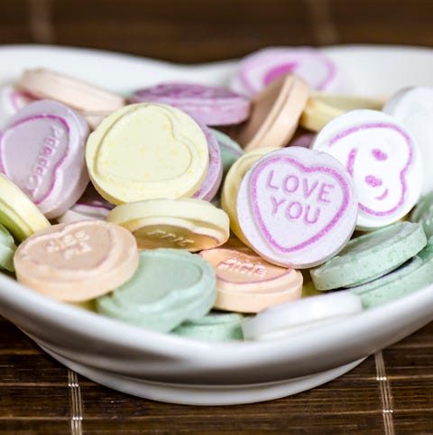 Multi colored Heart Shape Candy With Text